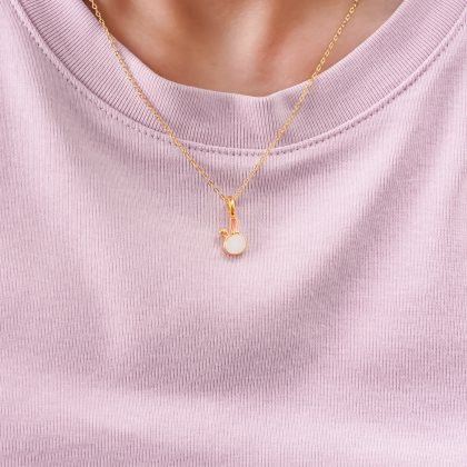 Pink Bunny Necklace