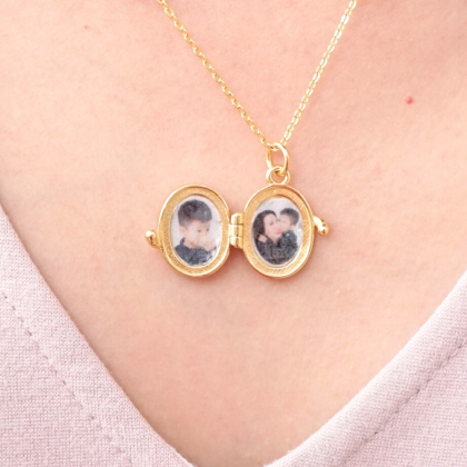 Oval Locket Necklace